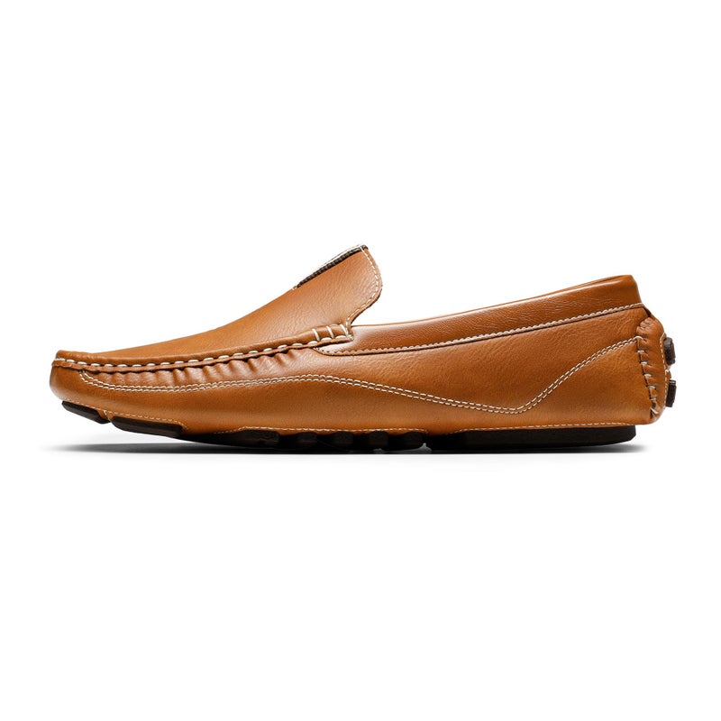 Bruno Marc Men's Driving Moccasins Penny Loafers Slip on Loafer Shoes,Size 10,Tan,BM-Pepe-2 - Image 2